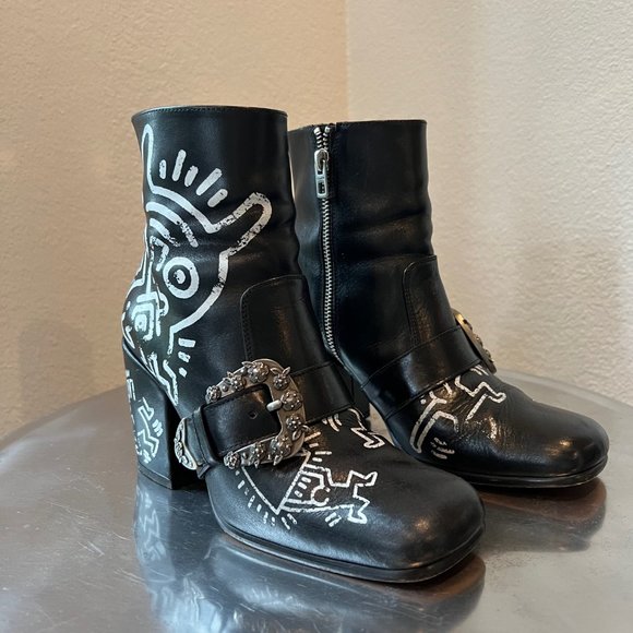 Coach X Keith Haring Western Moto Bootie - Picture 3 of 11